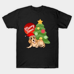 Christmas Dog Merry Xmas T-Shirt T-Shirt